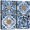 -, variant on Mandala Wall Art Canvas Prints Abstract Boho Painting Pictures Blue Artwork for Bedroom Living Room Bathroom Decor (12"x12"x4pcs)