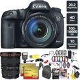 thumbnail image 1 of Canon EOS 7D Mark II DSLR Camera + 18-135mm f/3.5-5.6 STM Lens + 64GB Memory Card (2X 32) + Canon 17-40mm Lens Wide Angl Canon 9128B016-226, 1 of 6