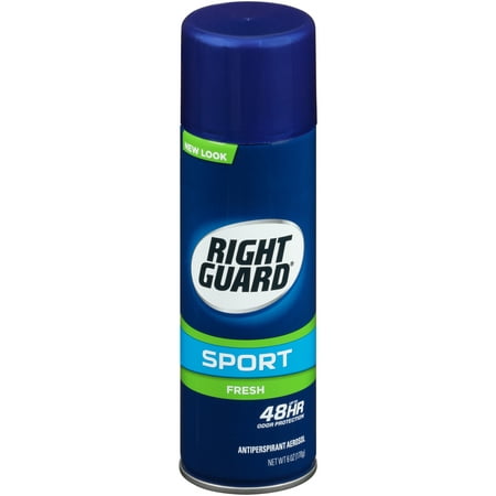 Right Guard Sport Antiperspirant Aerosol, Fresh, 6 (Best Men's Antiperspirant For Excessive Sweating)