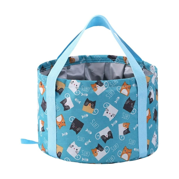 Lavabo plegable para s con bolsa de almacenamiento de de agua 26L Azul Gloria Tina plegable para pies
