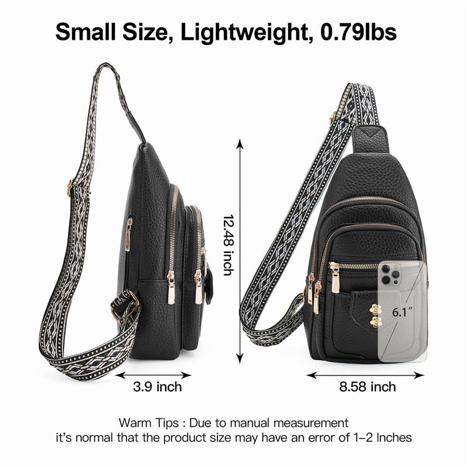 GAEKEAO Sling Bag Crossbody Bags for Women Vegan Leather Fanny Pack Chest Travel Anti Theft Purse Shoulder Bag handbags Gifts