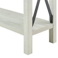 thumbnail image 4 of Walker Edison Magnolia Metal X Console Table. Stone Grey, 4 of 18