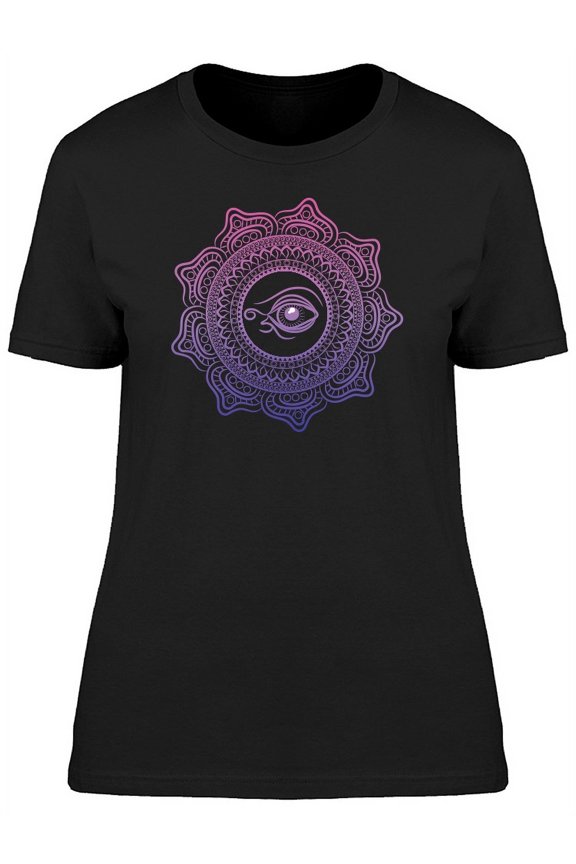 Third Eye On A Colorful Mandala T-Shirt Women -Image by Shutterstock, Female Small
