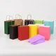 thumbnail image 3 of Bolsa de papel Kraft con asas, bolsa reciclable multifunción para compras, 5/10/20/30 piezas, 3 of 5