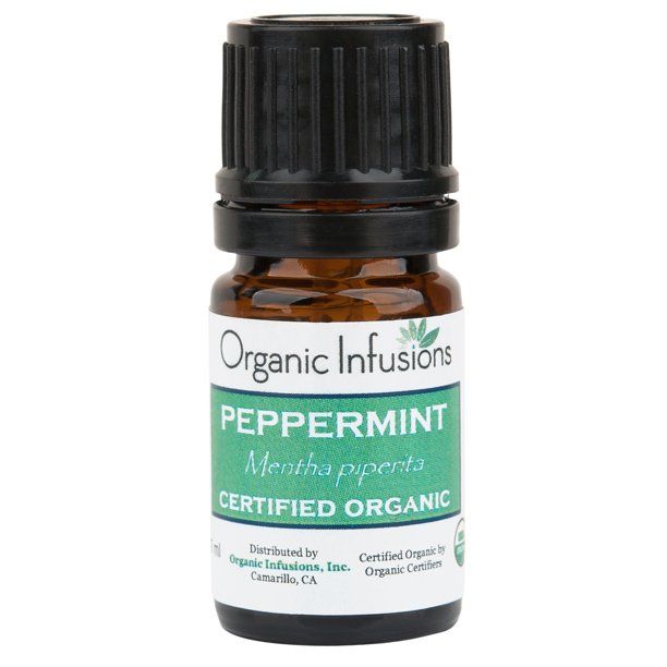 Peppermint Essential Oils Organic Infusions Aromatherapy Aroma 0 17 Fl Oz 5 Ml W Velvet Bag Walmart Com Walmart Com