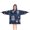 Blue Christmas Snowflake, variant on Blue Christmas Snowflake Pattern Blanket Hoodies for Kids 6-13YR Oversize Wearable Blanket Hoodies for Boys Girls Teens