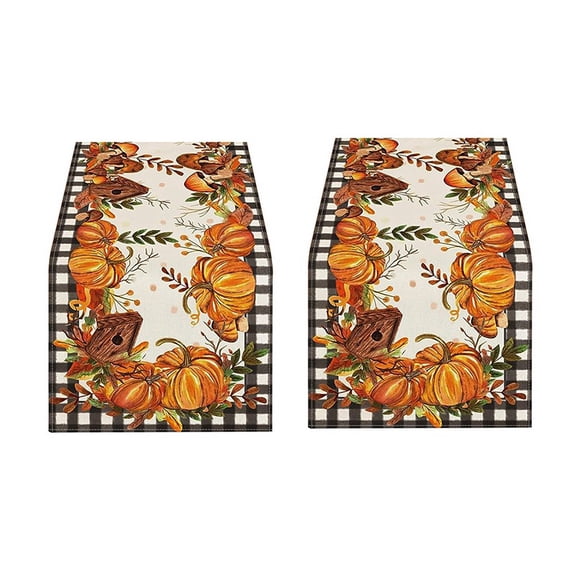Fall Thanksgiving Tablecloth Table Runner Table Decoration Autumn Harvest Style