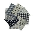 thumbnail image 1 of Decodeary 8pcs Cotton Sewing Quilting Fabric Patchwork DIY Clothing Sewing Craft Stars Pattern Fabric 25x25cm, 1 of 5