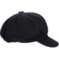 thumbnail image 2 of Black Baker Boy Cap Hat for Women Girl Berets French Beanies Cap Hats Warm Wool Newsboy Cap Ladies Classic Cap with Peak Flat Caps, 2 of 5