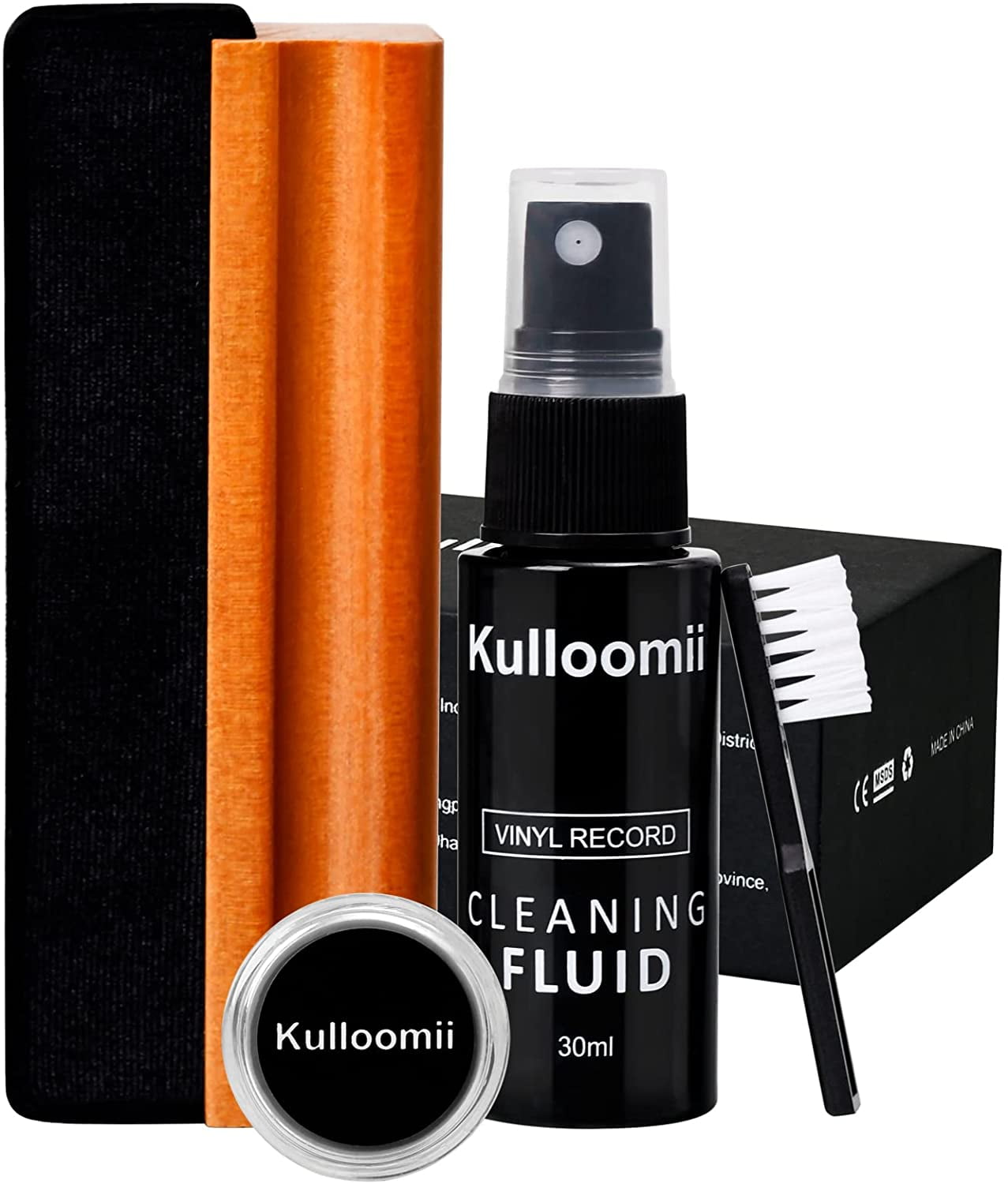 kulloomii Premium Vinyl Record Cleaner Kit Complete 4in1 Vinyl Records Cleaning Kit for