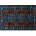 thumbnail image 1 of Ahgly Company Indoor Rectangle Animal Light Blue Traditional Area Rugs, 6' x 9', 1 of 4