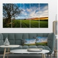 thumbnail image 1 of Green Pasture under Blue Sky - Extra Large Landscape Canvas Art Print, 1 of 3