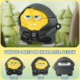 thumbnail image 4 of Funda para AirPods 4 AIOPTO de silicona 3D tipo caricatura con kit de limpieza, 4 of 9