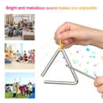 Vistreck 4 Inch Triangle Bell Triangolo with Metal Mallet Idiophone
