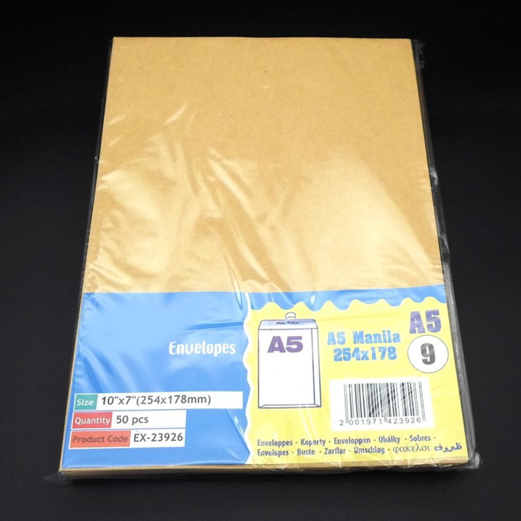50Pcs Self Seal Envelopes For Mailing, No Window Envelopes Self Sealing Envelope