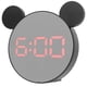 thumbnail image 5 of Reloj De Dormitorio, Superficie De Espejo De Brillo Ajustable, Reloj Despertador Digital De 12/24 Horas Para Dormitorio YLSHRF Carcasa negra y luz roja., 5 of 8