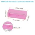 thumbnail image 2 of Uxcell 6pack Watch Strap Loop Fastener Rings 20mm Rubber Watch Holder Keeper Pink, 2 of 6