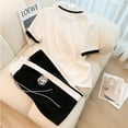 thumbnail image 4 of Casual Sportswear Set For Women In Summer, Lightweight And Stylish, Featuring Trendy Wide-Leg Pants In A Fashionable Two-Piece Outfit., 4 of 5