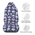 thumbnail image 5 of Sikiie Blue Skull Flower Car Seat Protector 2 Pack Car Seat Cushion Mat, Car Seat Covers for SUV, Truck, Van, 5 of 7