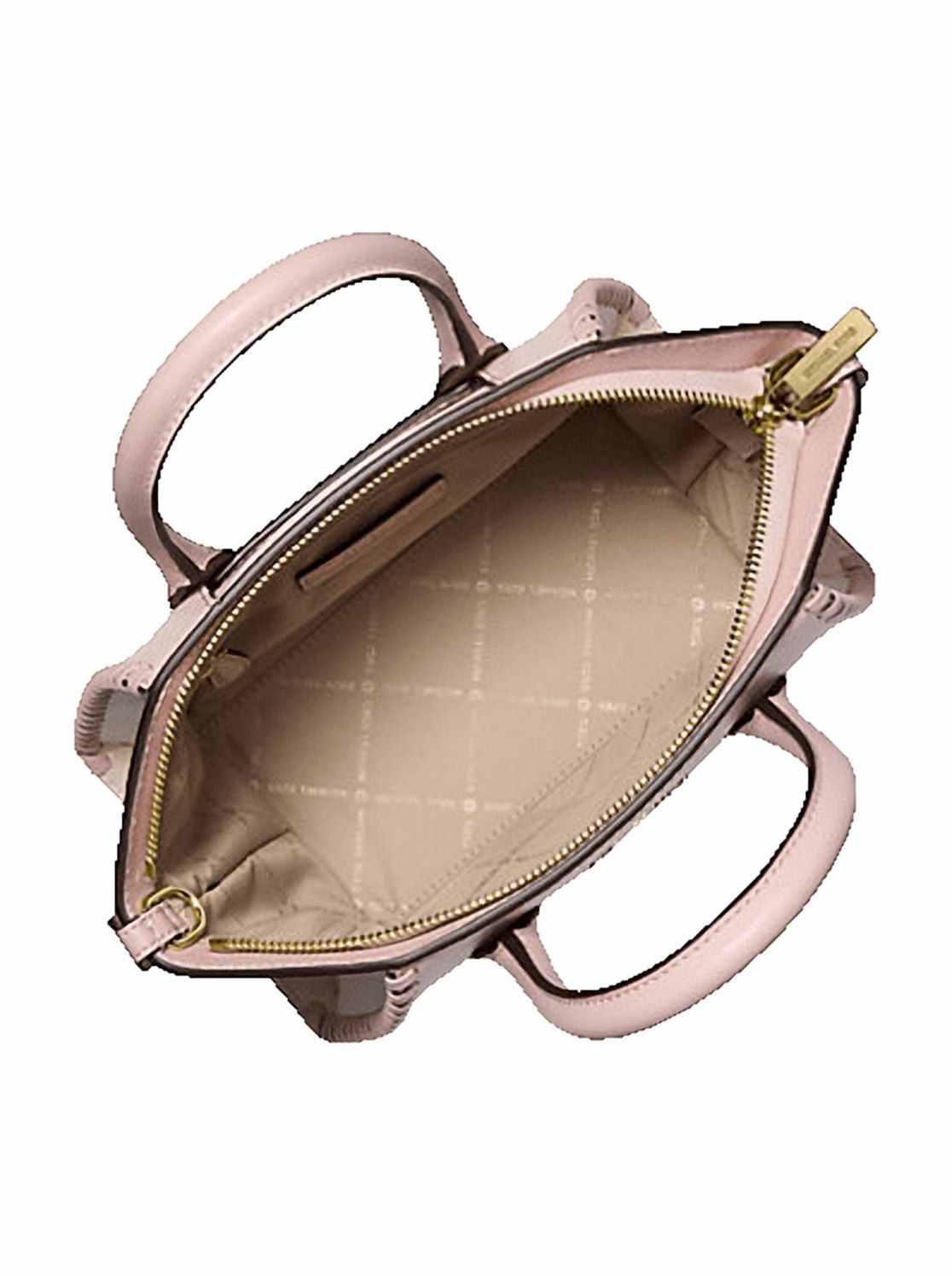 Michael Kors Womens Avril Small Signature Logo Satchel Bag