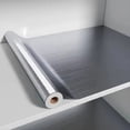 thumbnail image 5 of Adhesivo de Pared de Metal Cepillado Plateado de 40 cm para Cocina, Sala de Estar, Refrigerador, Encimera, Papel Tapiz Adhesivo Impermeable., 5 of 5