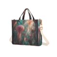 thumbnail image 7 of FORMRS Womens Corduroy Tote Bag Crossbody Shoulder Handbag with Pocket, Psychedelic Forest, 7 of 7