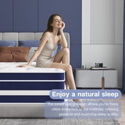 GUUKIN 12 inch Twin Mattress, Memory Foam & Spring Hybrid Medium Comfort Twin Size in a Box,Adult