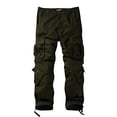 thumbnail image 3 of Pantalones cargo Match Wild para hombre, color verde militar, talla 36, 3 of 7