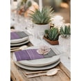 thumbnail image 5 of Purple Grey Wood Grain Cloth Napkins Set of 4 Reusable Dinner Napkins, Ombre Rustic Retro Wooden Plank Cocktail Napkin Washable Table Napkins for Wedding/Holiday Party/Baby Shower 20"x20", 5 of 7