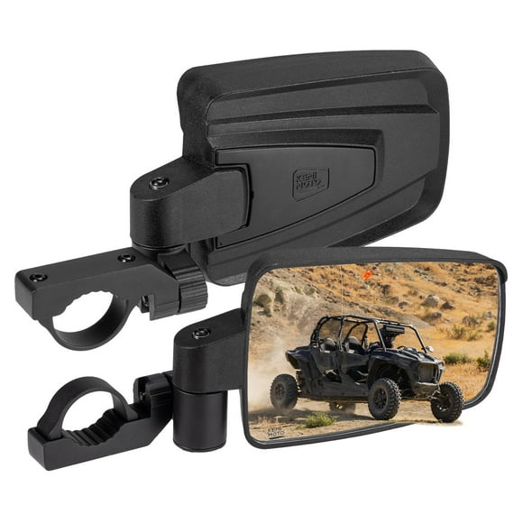 Espejos laterales UTV KEMIMOTO Spring Back para barra antivuelco de 1,65 a 2 pulgadas