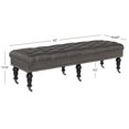 thumbnail image 3 of Linon Isabelle Linen Tufted Bench, Multiple Sizes and Colors, 3 of 4