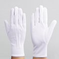 thumbnail image 3 of Elegant White Cotton Formal TuxedoCostume Honor Guard Gloves,Jewelry Inspection Gloves Multifunctional Durable Gloves 1/3/5Pairs, 3 of 8