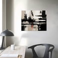 thumbnail image 3 of JRXY  Abstract Wall Art Canvas Prints 'Road to Nowhere' Home Décor, Black, White 16x12in, 3 of 4
