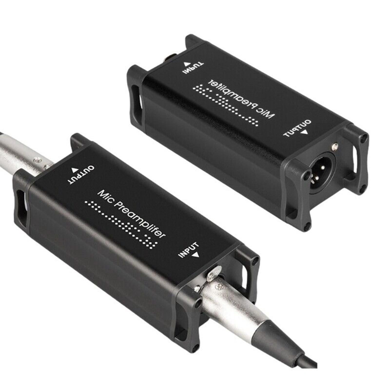 GUYUTING Classic Black Microphone Preamplifier for Boosting Quiet Instrument Sources Preamplifier