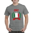 thumbnail image 3 of Italy Soccer Laurel - Sports Athletics T Shirt - 3X-Large - Sport Grey, 3 of 5