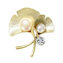 Birthday Jewelry Gift for Women, Pearl Rhinestone Flower Brooches for Women Metal Flower Brooch Pin Flower Jewelry Dress Accessories for Mom Wife, Mothers Day Gift