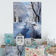 thumbnail image 2 of Designart "Serene Snowy Winter II" Landscapes Metal Wall Art, 2 of 5