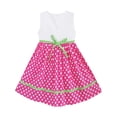 thumbnail image 5 of Girls Dress Pink Dot Flower Embroidered Sundress Children Clothes 2, 5 of 5