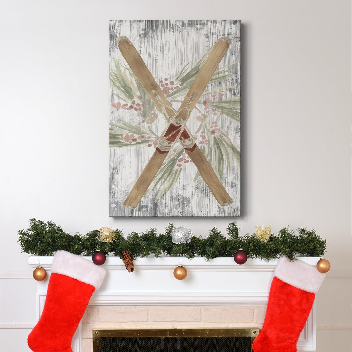 Pinecone Lodge Collection B- Gallery Wrapped Canvas