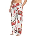 thumbnail image 2 of Bingfone Fire Truck Mens All Over Print Sleep Pajama Pants-Small, 2 of 9