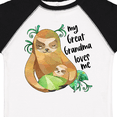 thumbnail image 4 of Inktastic My Great Grandma Loves Me Cute Sloth and Baby Boys or Girls Toddler T-Shirt, 4 of 5