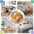 thumbnail image 4 of Colorful Halloween Pattern Square Tablecloth,Waterproof Square Table Cover,Wipeable Spillproof Washable Table Cover for Home Kitchen Party Decor 42"X42"(107x107cm), 4 of 6