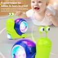 thumbnail image 4 of Juguete de Rastro de animales Electrónicos, Deslumbrante Luz Interactiva Linda Baby Snail Juguete Música para Niños Niños, 4 of 7