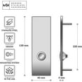 thumbnail image 2 of Modern Stainless Hardware R1 Stainless Steel Doorbell Button, 1.57” x 5.11” x 5/32”, 4mm Thick, 2 of 5