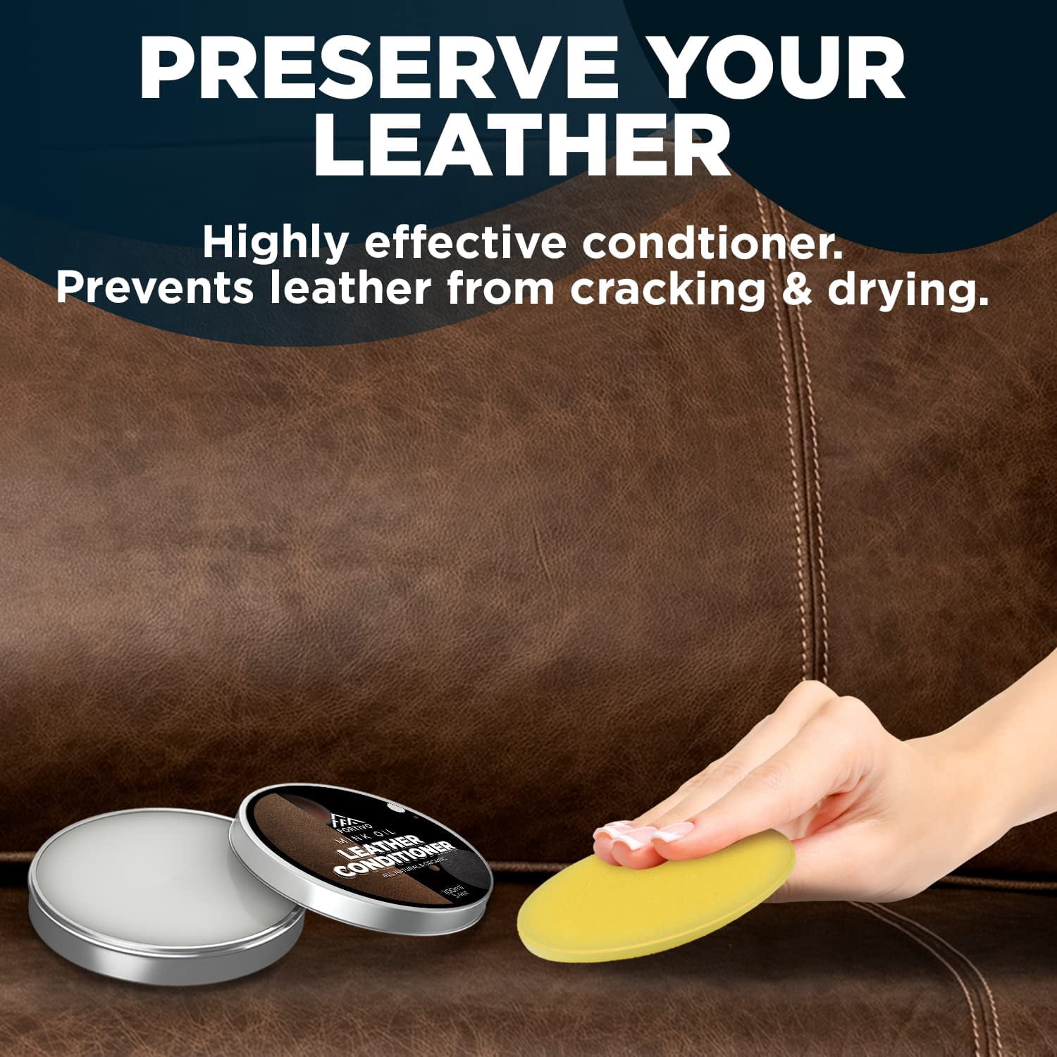 JJEAN-Leather Mink Oil, Color Restorer, Scratch Remover, Couch Paint and Leather Repair Kit for Couches
