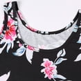 thumbnail image 6 of TIHLMK Summer Dress for Women Women Casual Sleeveless Dress O-neck Flower Print Knee-Length Beach Dress, 6 of 9