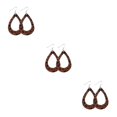thumbnail image 2 of yingyy Léopard Boucles d'Oreilles Impression Fille Accessoire de Mode Bijoux Féminin Oreille Dangles Type 4 3Set, 2 of 6
