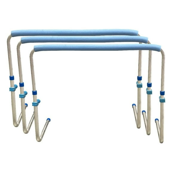 AMBER Track and Field Self Return Aluminum Hurdle Midi Adjustable from 23" to 34" (Set of 3)