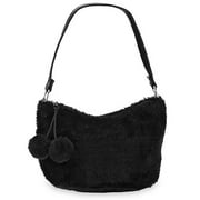 No Boundaries - Faux Fur Hobo Bag