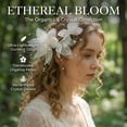 thumbnail image 6 of Miallo Elegant White Flower Wedding Hair Accessory for Bridal and Bridesmaids, Modern Floral Headpiece for Beach Wedding and Gala, Professional Photography Hair Prop, 6 of 7